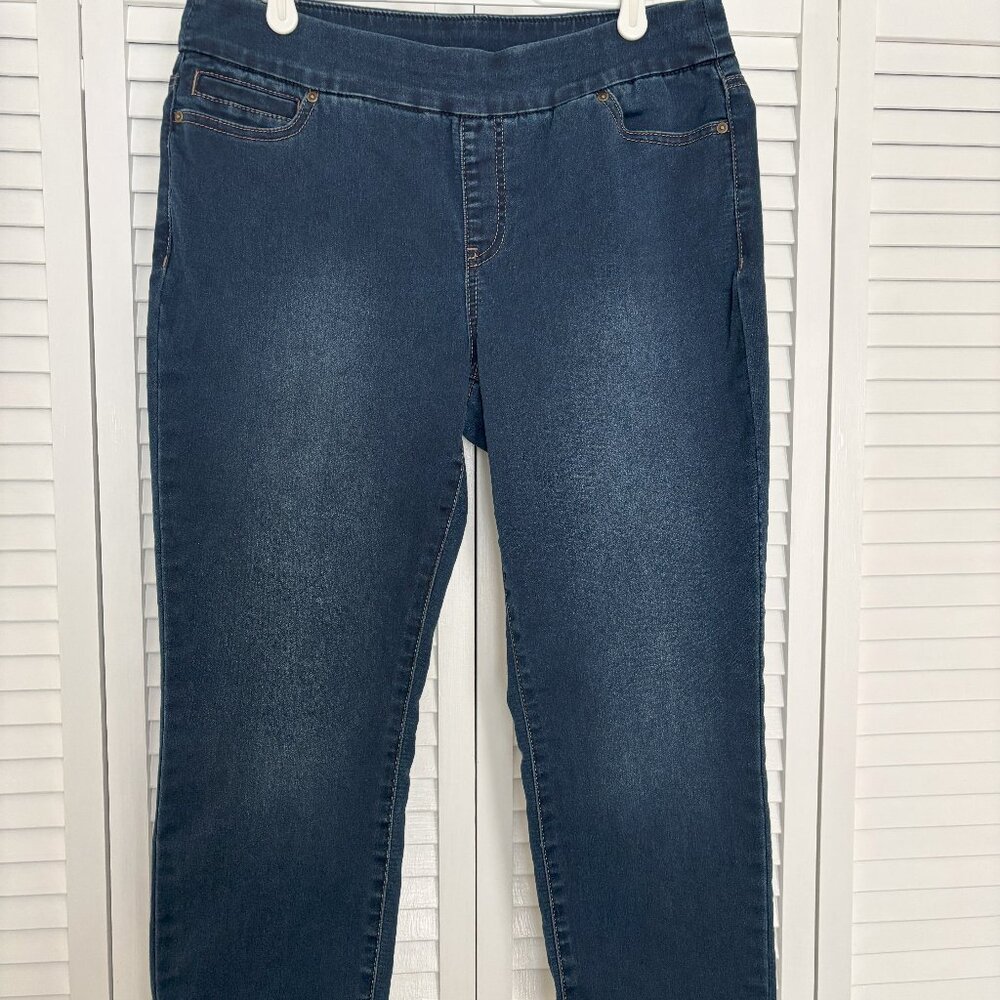 Westbound Petites, SIZE 8 PETITE, denim jeans-MID CALF ( Sale ends 9/1/25 )